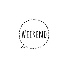 ''Weekend'' Lettering Illustration