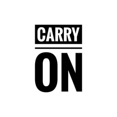 ''Carry on'' Lettering Illustration