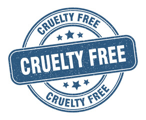 cruelty free stamp. cruelty free label. round grunge sign