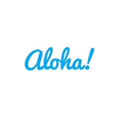 ''Aloha'' Lettering Illustration