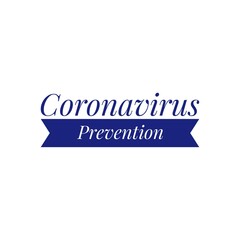 ''Coronavirus Prevention'' Lettering Illustration