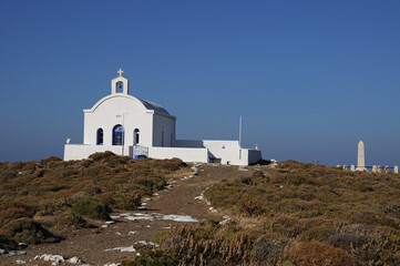 Fototapeta na wymiar Chapel Saint triada.Andros island.Greece