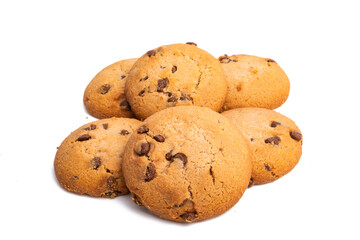 chocolate chip cookie isolated