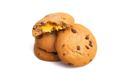 chocolate chip cookie isolated