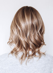 Hairstyle ombre color .Highlight hair