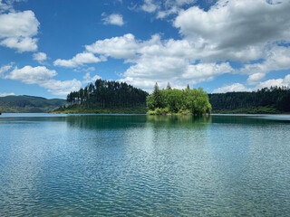 Fototapeta na wymiar landscape with islands in the lake