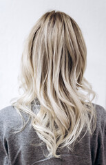 Hairstyle ombre color .Highlight hair
