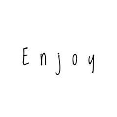 ''Enjoy'' Word Lettering
