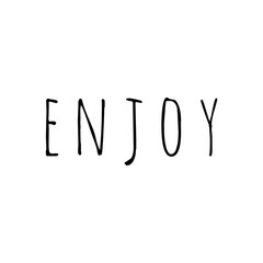 ''Enjoy'' Word Lettering
