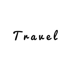 ''Travel'' Word Lettering Design