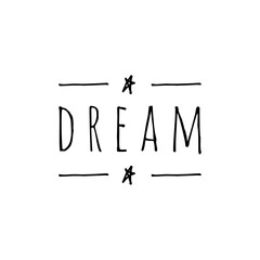 ''Dream'' Word Lettering