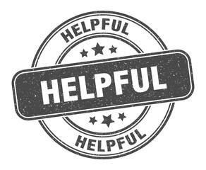 helpful stamp. helpful label. round grunge sign