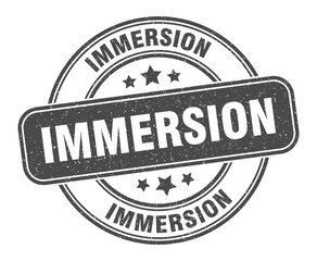 Obraz premium immersion stamp. immersion label. round grunge sign