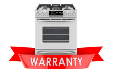 Fototapeta premium Gas range warranty concept. 3D rendering
