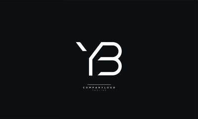 Letter YB Business Logo Design Alphabet Icon Vector Monogram