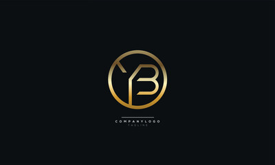 Letter YB Business Logo Design Alphabet Icon Vector Monogram