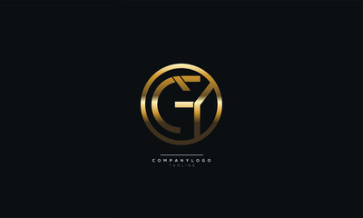 Letter GY Business Logo Design Alphabet Icon Vector Monogram