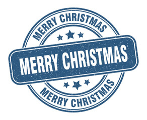 merry christmas stamp. merry christmas label. round grunge sign