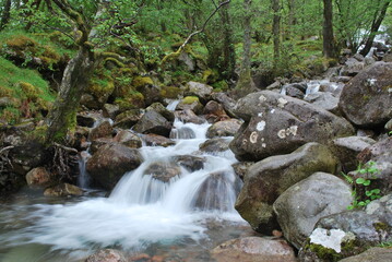 Motion blur waterfall