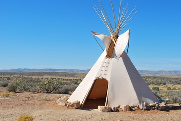 Tipee in the desert