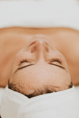 Naklejka premium facial cleansing - massages and spa 