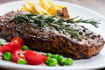 grilled beef steak meat