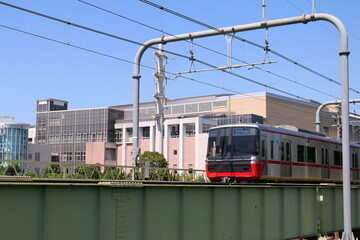 Obraz premium 名古屋鉄道の電車