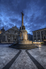 Fototapeta premium Main square in Catania, Sicily