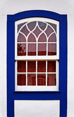 Colonial window in Tiradentes, Minas Gerais, Brazil 