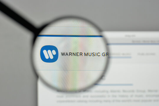 Milan, Italy - November 1, 2017: Warner Music Group Logo On The Website Homepage.