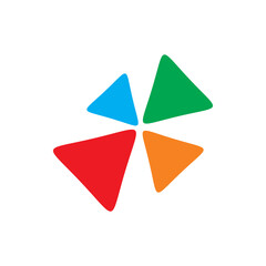 color spin logo design