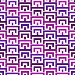 Geometric seamless pattern. Geo print. Arcs, brackets motif. Oriental ornamental background. Ancient mosaic wallpaper