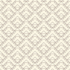 Ethnic, tribal seamless pattern. Native americans embroidery textile style surface print. Boho chic ornament