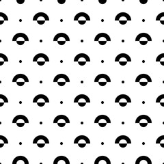 Dots, figures seamless pattern. Geometrical print. Spots, simple shapes background. Ethnic wallpaper. Folk ornament. Tribal backdrop. Vector artwork. Digital paper, textile print, abstract image.