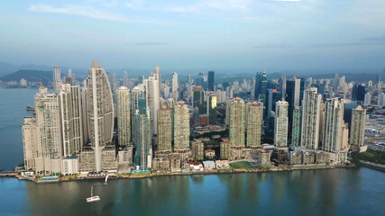 Obraz na płótnie Canvas Panama City. Aerial view of Panama City buildings skyline