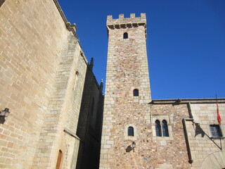 Obraz premium church tower with blue sky