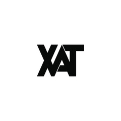 Obraz premium xat letter original monogram logo design