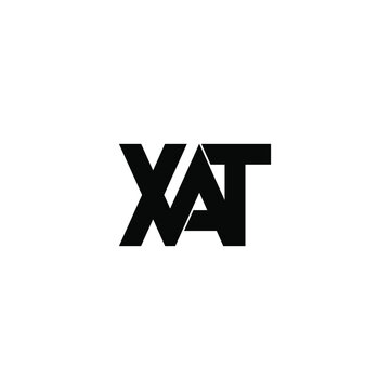 xat letter original monogram logo design