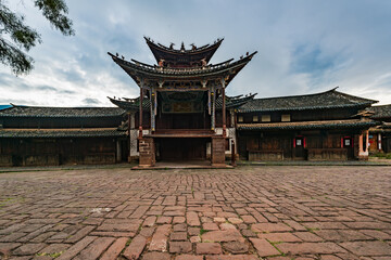 Ancient Stage in Shaxi Ancient Town, Jianchuan, Dali, Yunnan, China