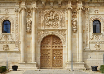 San Marco Hospiz in Leon, eine Stadt am Jakobsweg in Spanien, Eingangsportal 