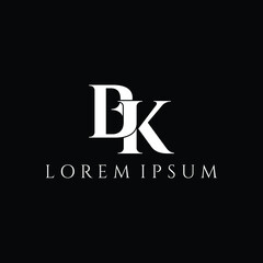 Letter BK luxury logo design vector