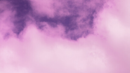 Purple sky with pink clouds. unusual gentle background for girls. Beautiful nature.