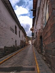 Fototapeta na wymiar Cusco, Peru, South America - Cusco, a city in the Peruvian Andes, was once capital of the Inca Empire, and is now known for its archaeological remains and Spanish colonial architecture.
