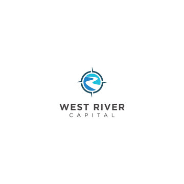 Logo Design Of Blue River Compass
