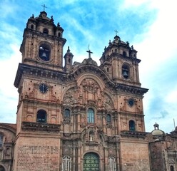 Fototapeta na wymiar Cusco Cathedral, Peru - The Cathedral Basilica of the Assumption of the Virgin, also known as Cusco Cathedral, is the mother church of the Roman Catholic Archdiocese of Cusco. 