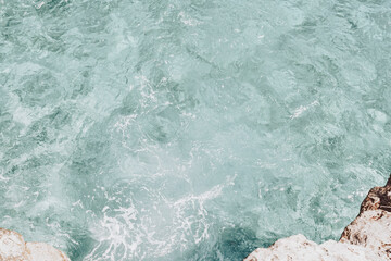 Transparent seashore clean water background