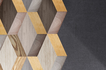 Modern textured wood background vector