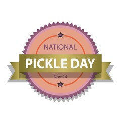 National Pickle Day Sign and Badge