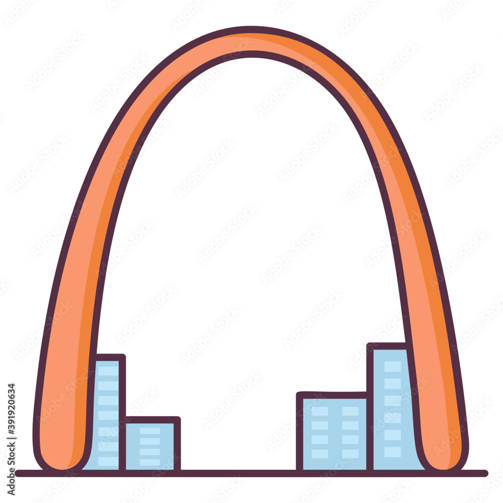 Sticker Gateway Arch 