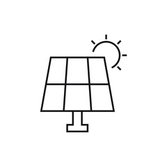 Solar energy icon design isolated on white background